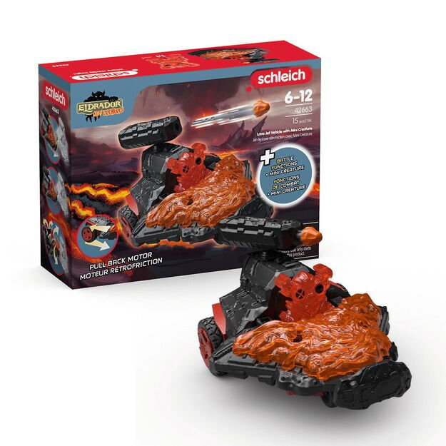 Schleich - Lava Jet Vehicle with Mini Creature - (42663) 2