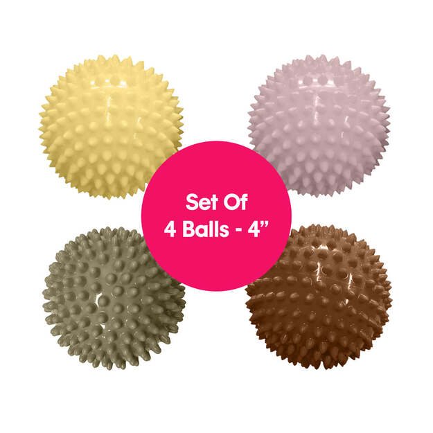 Edushape - Sensory balls - small - 10 cm - 4 pcs  (E705174bc) 2