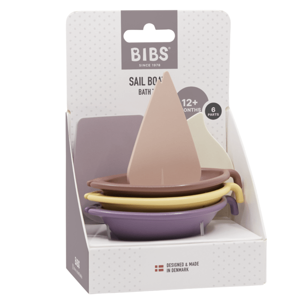 BIBS - Sail Boats Pink Mix - (4100200) 1