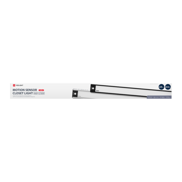Yeelight - Motion Sensor Closet Light 60cm (Silver 2700K): 1