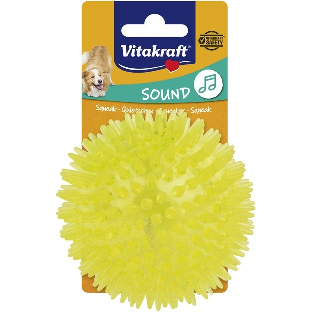 Vitakraft - Hedgehog ball TPR toy for dogs ass. colours  - (35187)