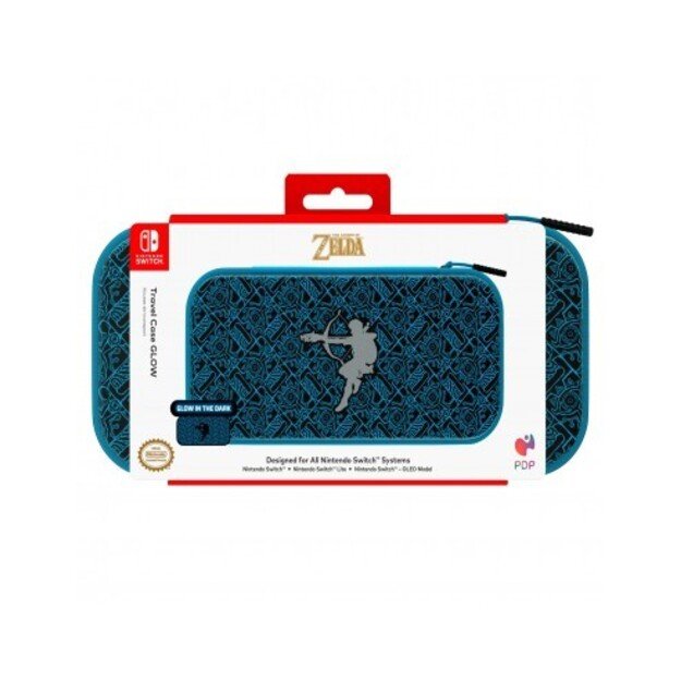 PDP Deluxe Travel GLOW Case Zelda Link Licensed Switch