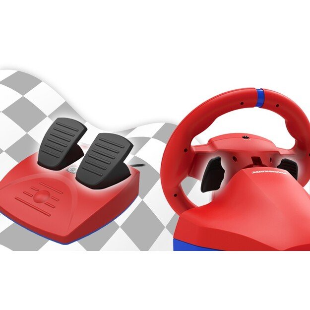 HORI - Mario Kart Racing Wheel Pro Mini + 7-Speed Racing Shifter Bundle For PC (Windows 11/10)