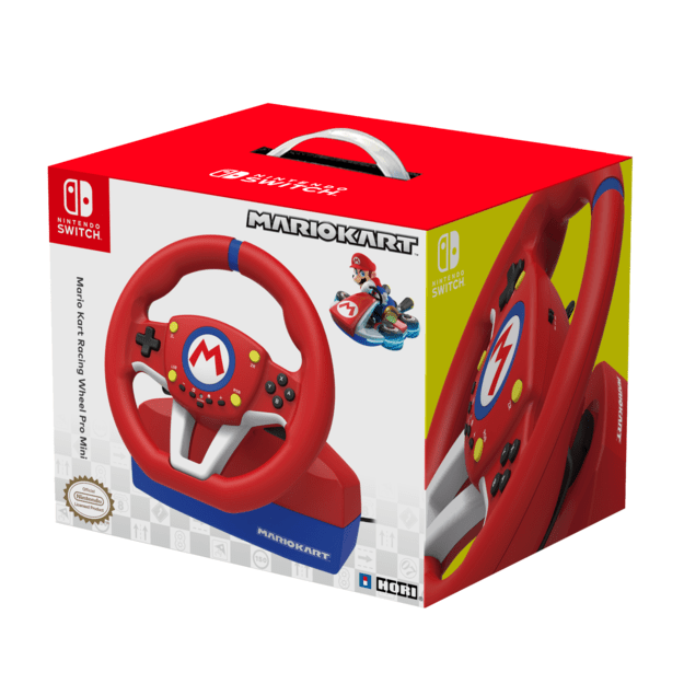HORI - Mario Kart Racing Wheel Pro Mini + 7-Speed Racing Shifter Bundle For PC (Windows 11/10)