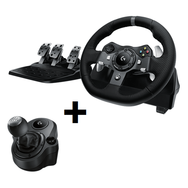 Logitech G920 Driving Force  + Driving Force Shifter Bundle For PC & XB1