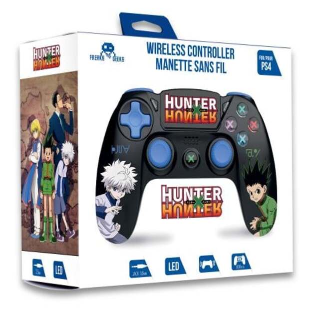Hunter x Hunter-Wireless Controller for PS4 with 3,5mm jack slot (black) - Duo Gon Kirua