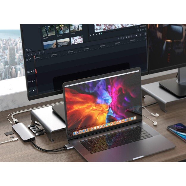 Hyper - HyperDrive VIPER 10-in-2, dual 4K60Hz HDMI for MacBook Pro/Air & any USB-C device, Ethernet, 3.5mm Audio Jack