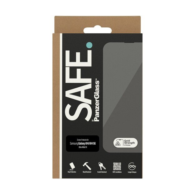 SAFE by PanzerGlass - Screen Protector - Samsung Galaxy A14. A14 5G - Ultra-Wide Fit