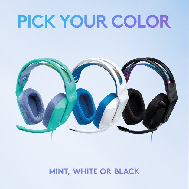 Logitech - G335 Wired Gaming Headset - WHITE