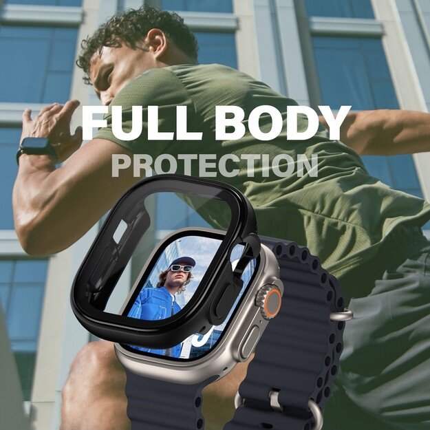 PanzerGlass - Screen Protector - Apple Watch Ultra 3 - FullBody - Black