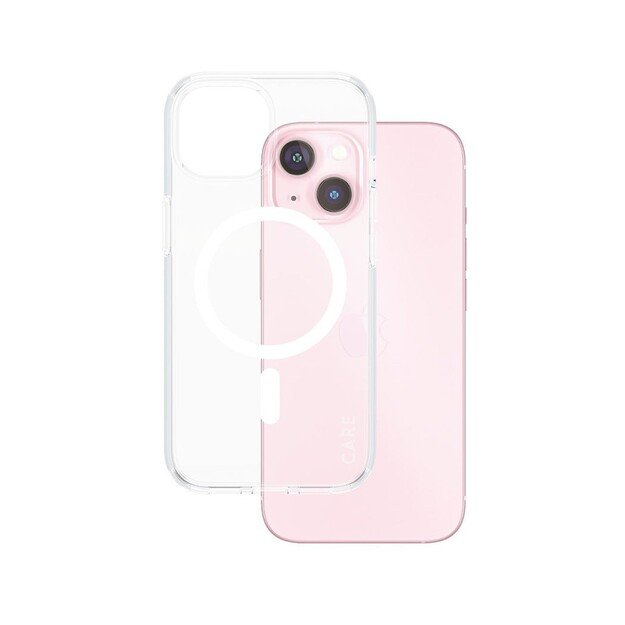 CARE by PanzerGlass - Flagship Case Transparent Urban Combat w. White MagSafe - iPhone 15