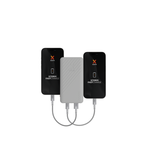Xtorm - 15W FastCharge Go2 Powerbank 10.000 - Ash White
