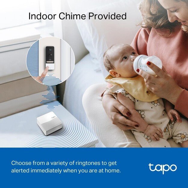 TP-Link - Tapo Smart Video Doorbell Camera Kit /Tapo D230S1