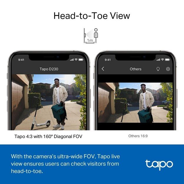 TP-Link - Tapo Smart Video Doorbell Camera Kit /Tapo D230S1