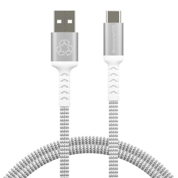dbramante1928 - Re-Charge Pro Braided Cable - USB-A to USB-C, 1.2m - White