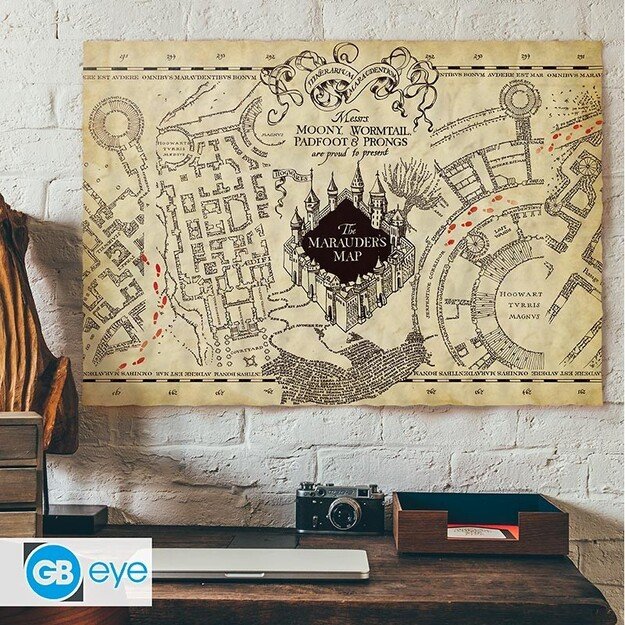HARRY POTTER - Parchment poster - Marauder's Map
