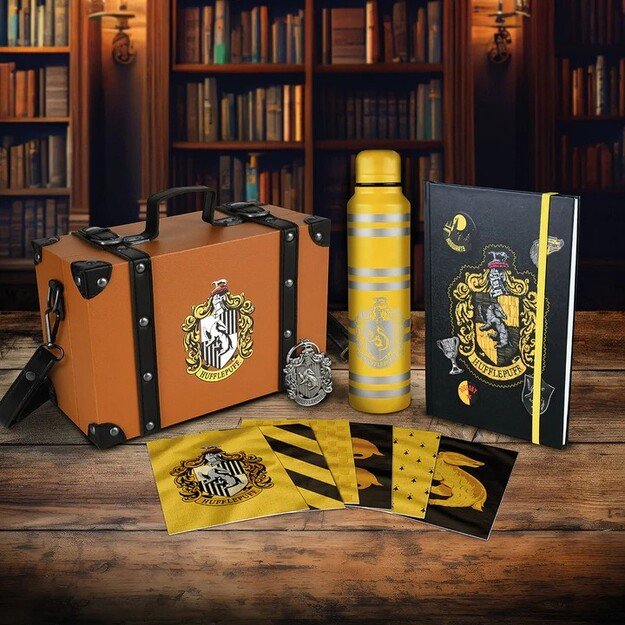 HARRY POTTER (COLOURFUL CREST HUFFLEPUFF) PREMIUM GIFT SET