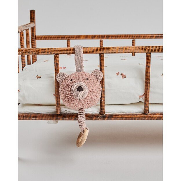 Smallstuff - Music mobile, wool bouclé, rose (40011-42)