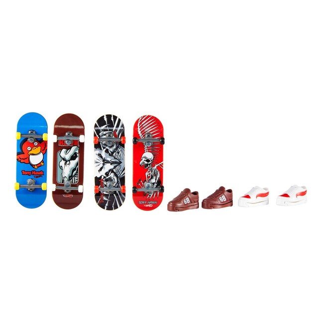 Hot Wheels - Skate Tony Hawk - Fingerboards & Skate Shoes Multipack (HGT84) (asst)