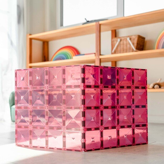 Connetix - Base Plate - Pastel Pink & Berry - (CT-P-PB002-BP)