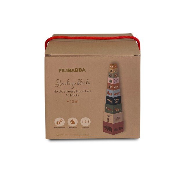 Filibabba - Stacking blocks - Nordic animals (FI-02177)