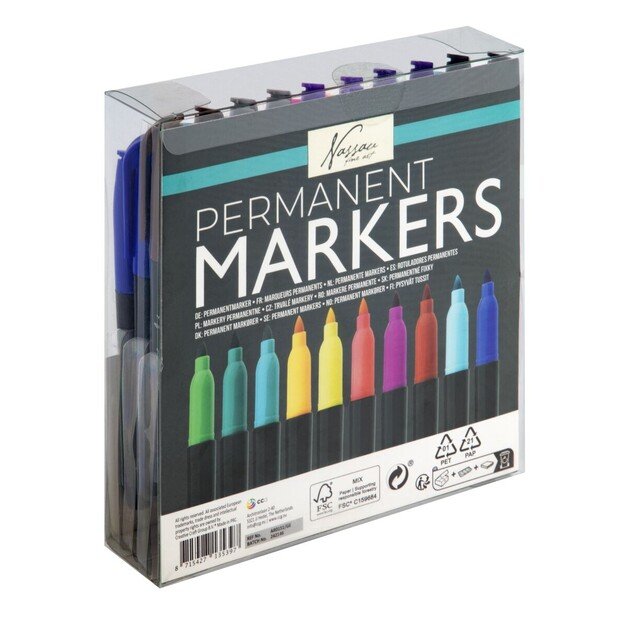 Nassau - 30 Permanent Markers (AR0151/GE)