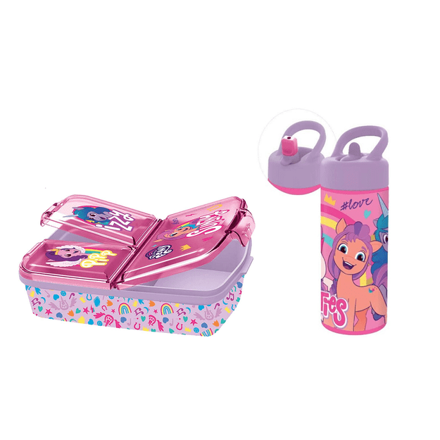 Stor - Lunch Box & Water Bottle - My Little Pony