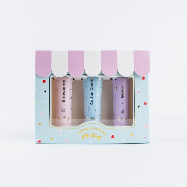 Oh Flossy - Natural Lip Gloss Set - Set of 3 - FL030346