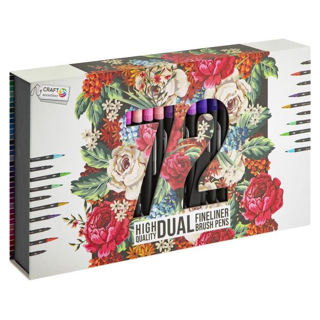 Craft Sensation - Fineliners / brush pens, 72 pcs (CR9019/A)