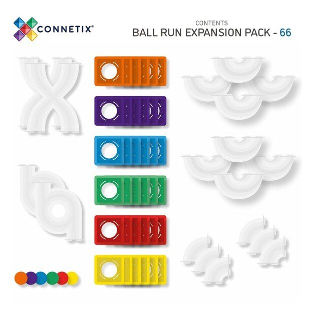 Connetix - Ball Run Expansion Pack - Rainbow (CT-R-00066-BR)
