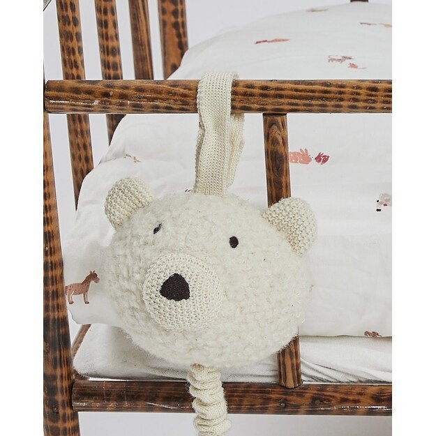Smallstuff - Music mobile, wool bouclé, off white (40011-40)