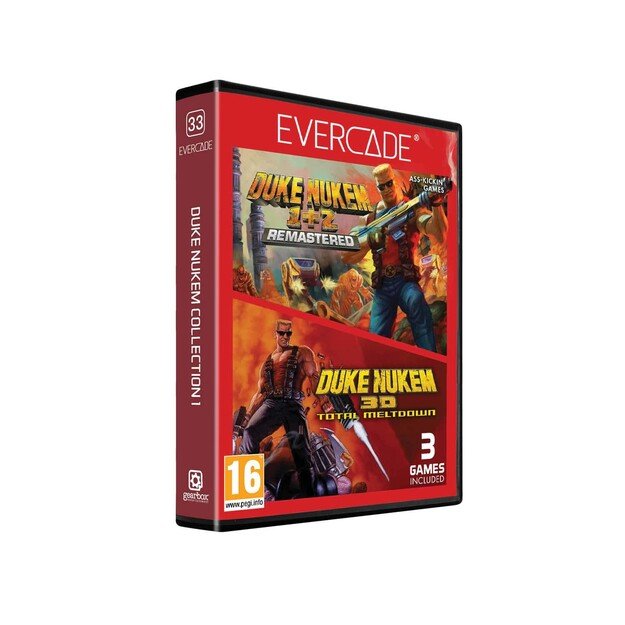 BLAZE Evercade Red Cart 33 – Duke Nukem Col. 1
      
        - BLAZE TAB Plus
