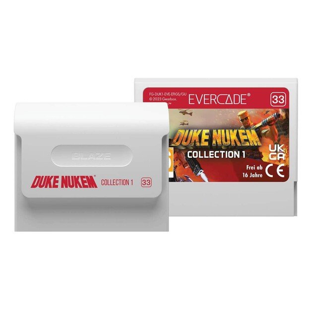 BLAZE Evercade Red Cart 33 – Duke Nukem Col. 1
      
        - BLAZE TAB Plus