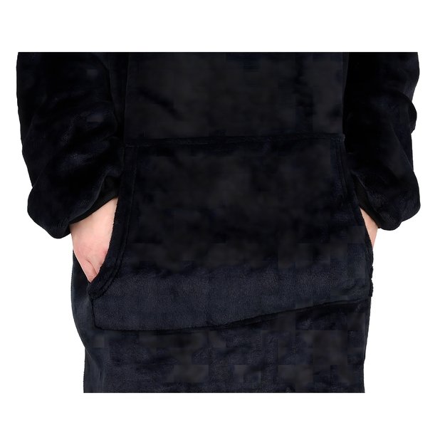 DUŻA BLUZA KOC KOCOBLUZA OVERSIZE GRUBA Z KAPTUREM SZLAFROK DAMSKA MĘSKA 11