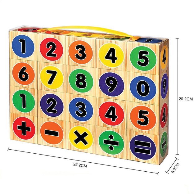 MOKOMIEJI PUTPLOMBO KALADĖLIAI VAIKAMS MATEMATIKOS MOKYMUI 20 DALIŲ 8