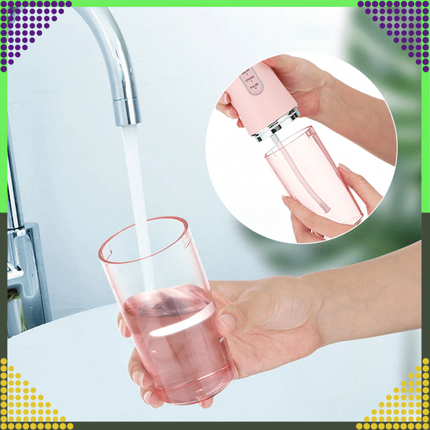 Irygator do Zębów Bezprzewodowy Dentystyczny Mocny 4 Dysze 3 Tryby 220 ml 24