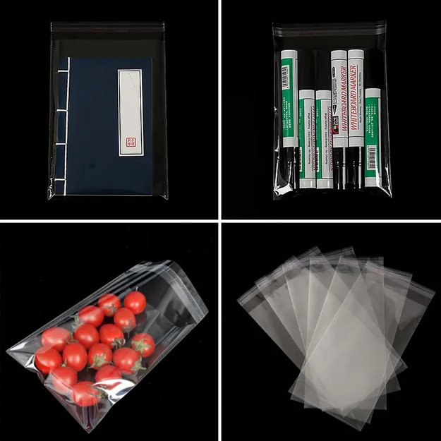 WORECZKI TOREBKI CELOFANOWE CELOFAN FOLIOWE BG OPP ZAKLEJANE 40x55 100 szt  14