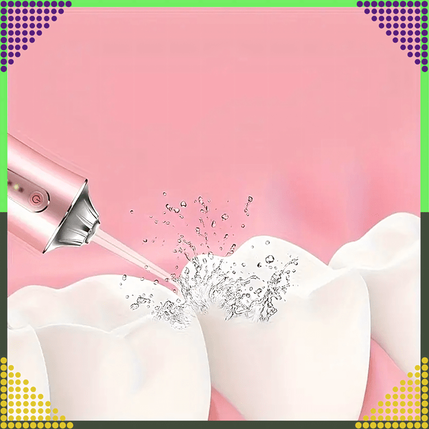 Irygator do Zębów Bezprzewodowy Dentystyczny Mocny 4 Dysze 3 Tryby 220 ml  9