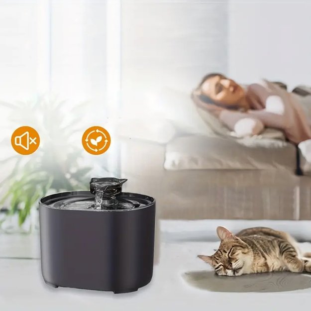 POIDEŁKO AUTOMATYCZNE MISKA POIDŁO CICHA FONTANNA DLA KOTA PSA 2,2L 25