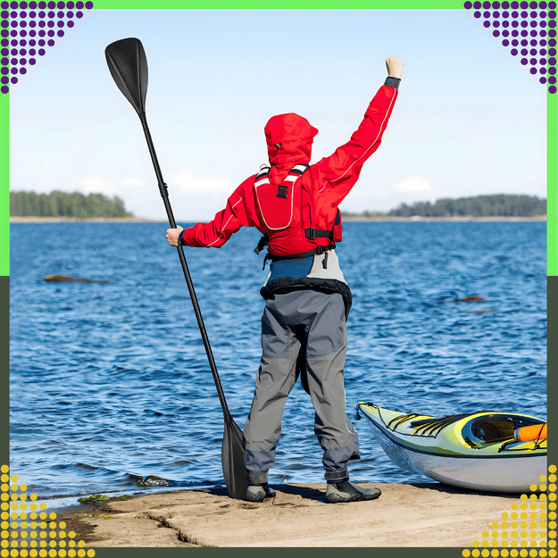 Składane Wiosło Kajakowe do Deski SUP 2w1 Regulowane 4-Częściowe 210 cm Pro 8