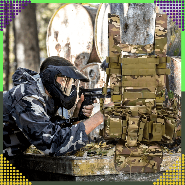 Kamizelka Taktyczna Wosjkowa Ochronna Molle Lekka Airsoft Zasobnik Asg 14
