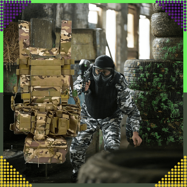 Kamizelka Taktyczna Wosjkowa Ochronna Molle Lekka Airsoft Zasobnik Asg 15