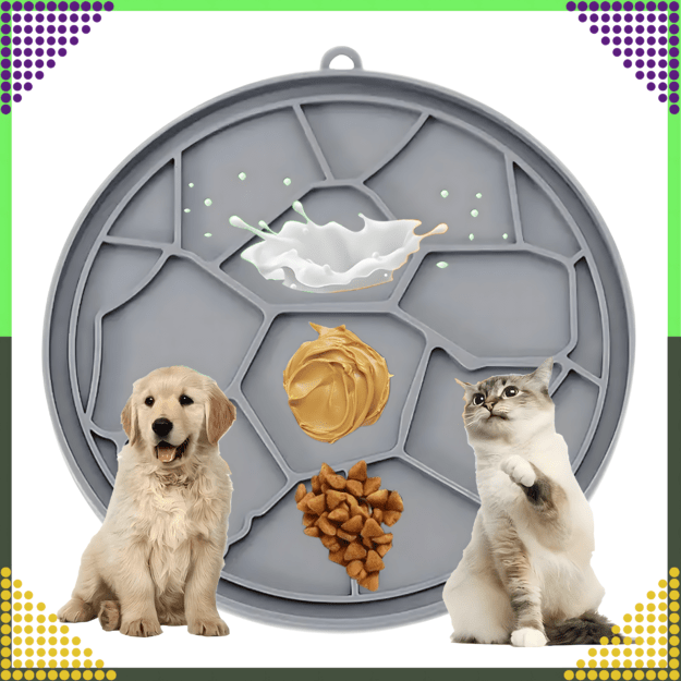 Laižymo kilimėlis šunims ir katėms, raminantis, lėtinantis, antistresinis