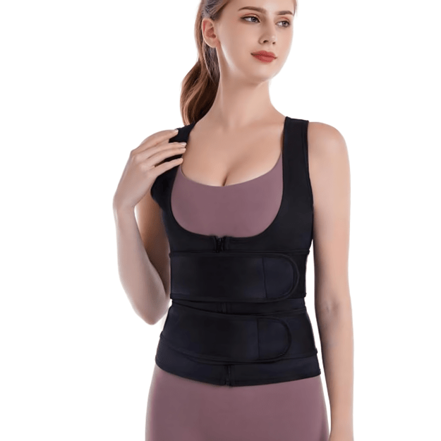 WOMEN'S FITNESS NEOPRENE VEST SLIMMING SPORT TRAINING S