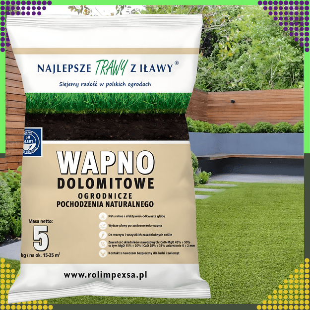 Premium wapno dolomitowe ogrodnicze ogrodowe naturalne nawóz eko 5kg 14