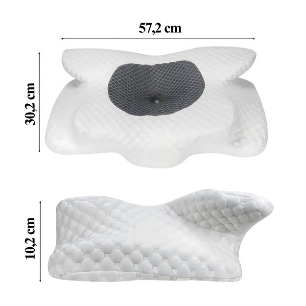 Poduszka Ortopedyczna do Spania na Plecach Brzuchu 3D Profilowana Motylek  23