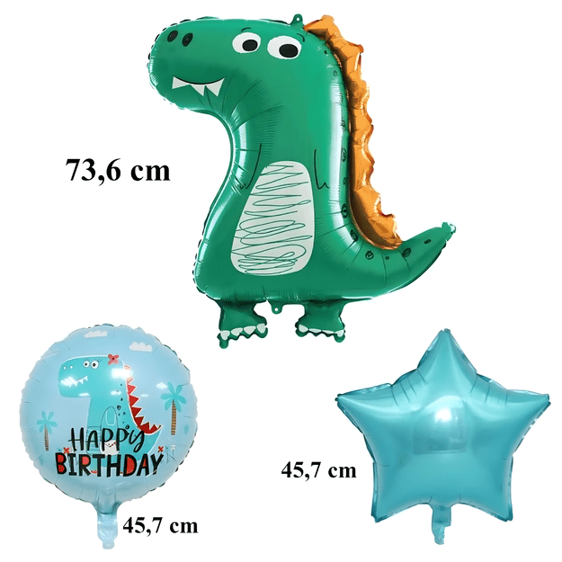 Zestaw Balonów Urodzinowych Dinozaur na Urodziny Urodzinowe Przyjęcia 5 szt 4