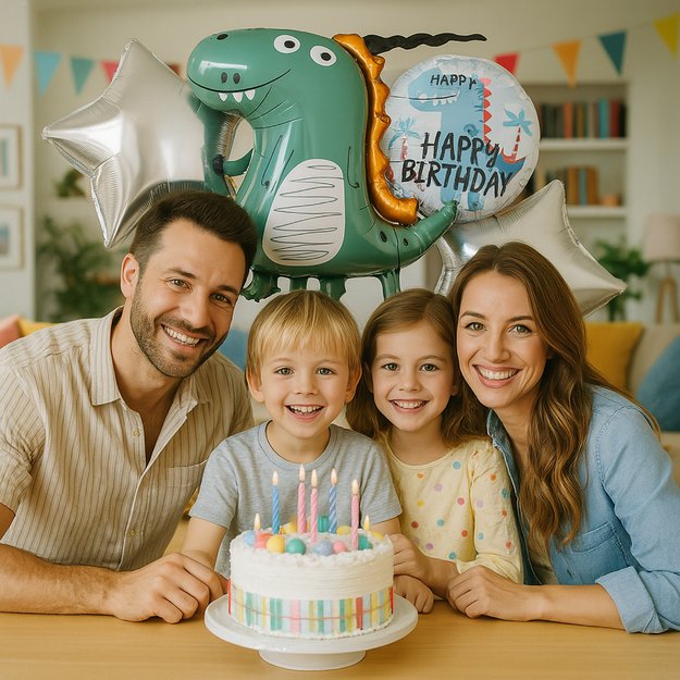 Zestaw Balonów Urodzinowych Dinozaur na Urodziny Urodzinowe Przyjęcia 5 szt 6