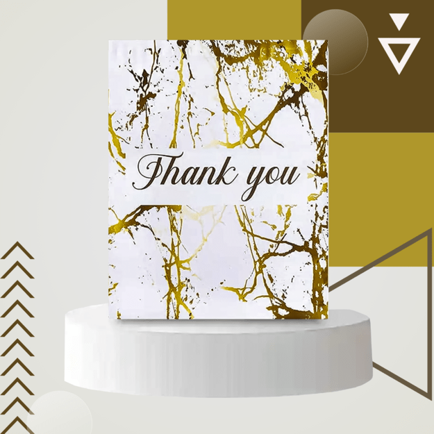 FOLIOPAKI KURIERSKIE MOCNE 255x370 ZŁOTY MARMUR THANK YOU 50szt 3
