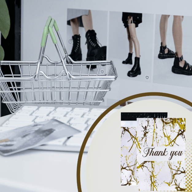 FOLIOPAKI KURIERSKIE MOCNE 255x370 ZŁOTY MARMUR THANK YOU 50szt 18